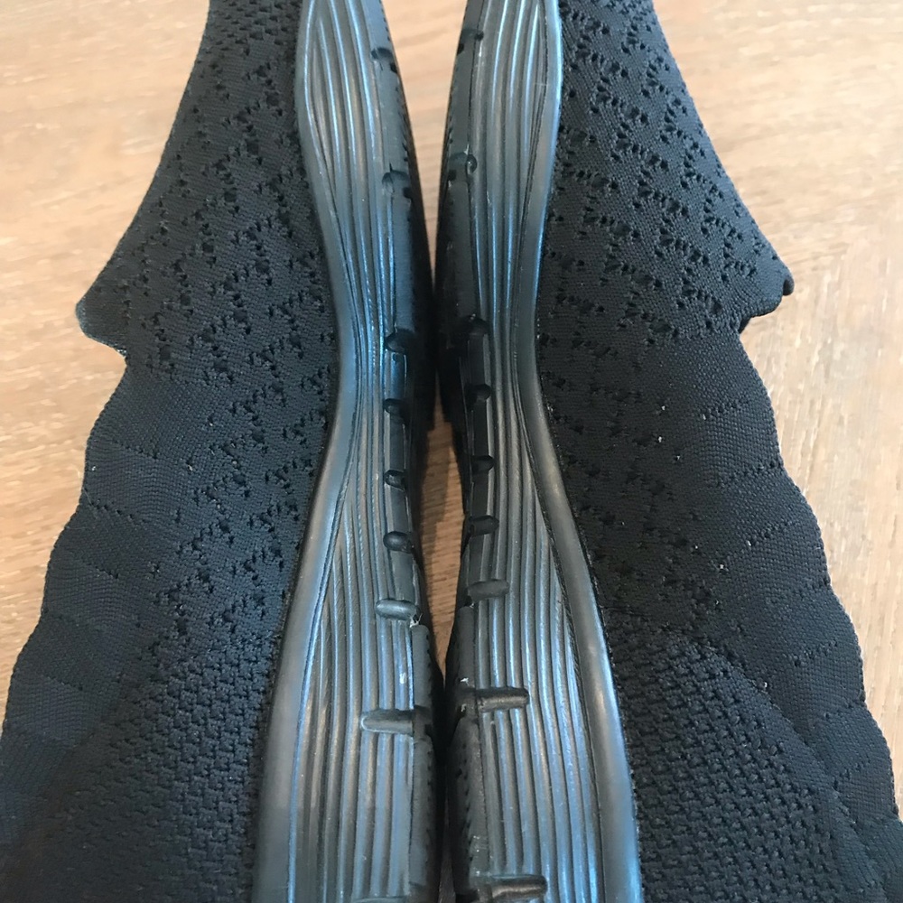 Skechers Black Slip-On Knit Sneakers - Picture 7 of 12